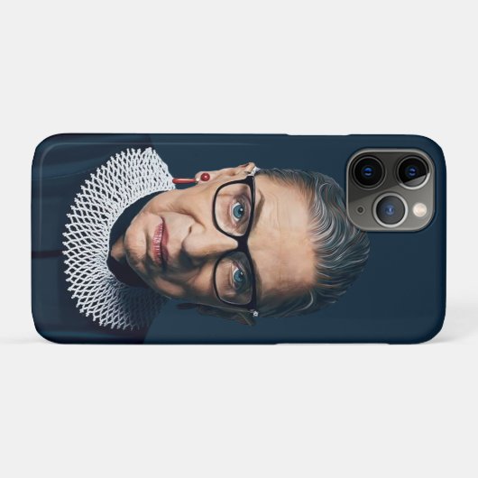 Ruth Bader Ginsburg blauer Hintergrund Case-Mate iPhone Hülle (Rückseite (Horizontal))