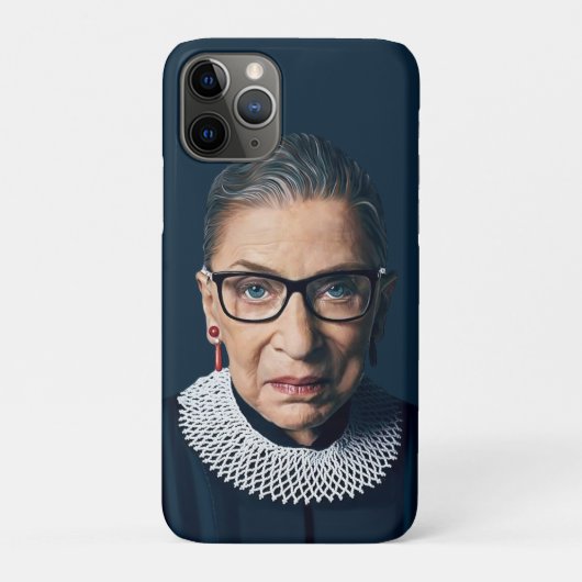 Ruth Bader Ginsburg blauer Hintergrund Case-Mate iPhone Hülle (Rückseite)