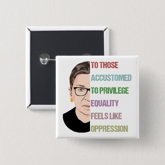 Ruth Bader Ginsburg Button (Vorne & Hinten)