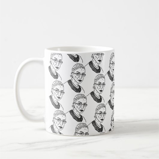 Ruth Bader Ginsburg, die Ruth-Tasse wiederholt Kaffeetasse (Links)