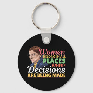 Ruth Bader Ginsburg Feministische Anwältin Richter Schlüsselanhänger
