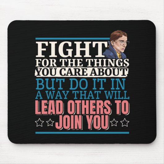 Ruth Bader Ginsburg führt andere an Mousepad (Vorne)
