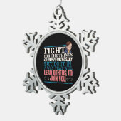 Ruth Bader Ginsburg führt andere an Schneeflocken Zinn-Ornament (Rechts)