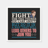 Ruth Bader Ginsburg führt andere an Serviette (Vorderseite)