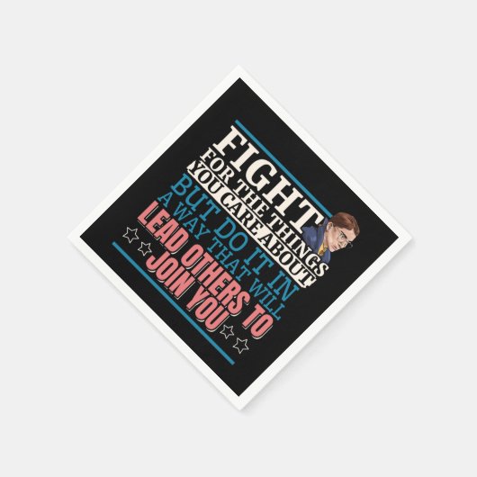 Ruth Bader Ginsburg führt andere an Serviette (Ecke)