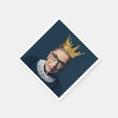 Ruth Bader Ginsburg Gold Crown Serviette (Ecke)