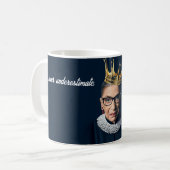 Ruth Bader Ginsburg Goldene Krone Kaffeetasse (Vorderseite Links)