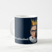 Ruth Bader Ginsburg Goldene Krone Kaffeetasse (Vorderseite Links)