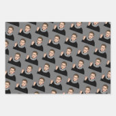 RUTH BADER GINSBURG Hanukkah Wrapping Paper Sheets Geschenkpapier Set (Vorderseite 3)