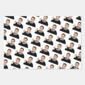 RUTH BADER GINSBURG Hanukkah Wrapping Paper Sheets Geschenkpapier Set (Vorderseite)