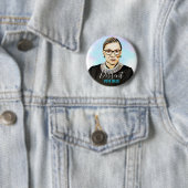 Ruth Bader Ginsburg I - Abstimmung blau Button (Beispiel)