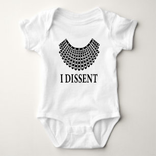 Ruth Bader Ginsburg "I Dissent" Baby Strampler