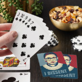 Ruth Bader Ginsburg I Dissent Pop-Art Spielkarten (In Situ)