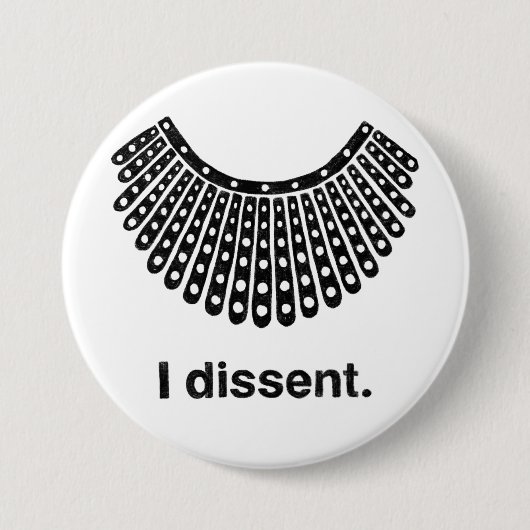 Ruth Bader Ginsburg I Dissent RBG Collar Button (Vorderseite)