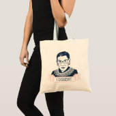 Ruth Bader Ginsburg "I Dissent" Tragetasche (Vorderseite (Produkt))