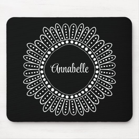 Ruth Bader Ginsburg Inspirierte Dissent Collar Mousepad (Vorne)