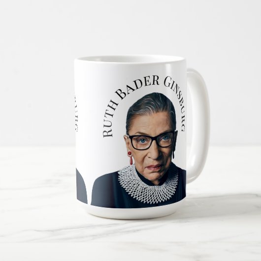 Ruth Bader Ginsburg Kaffeetasse (VorderseiteRechts)