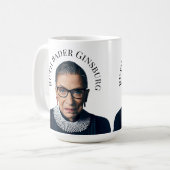 Ruth Bader Ginsburg Kaffeetasse (Vorderseite Links)