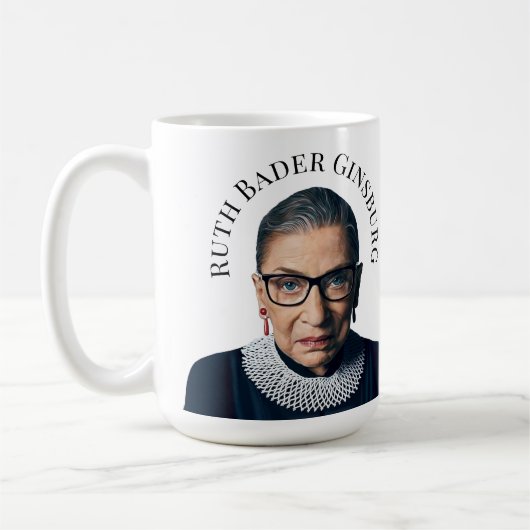 Ruth Bader Ginsburg Kaffeetasse (Links)