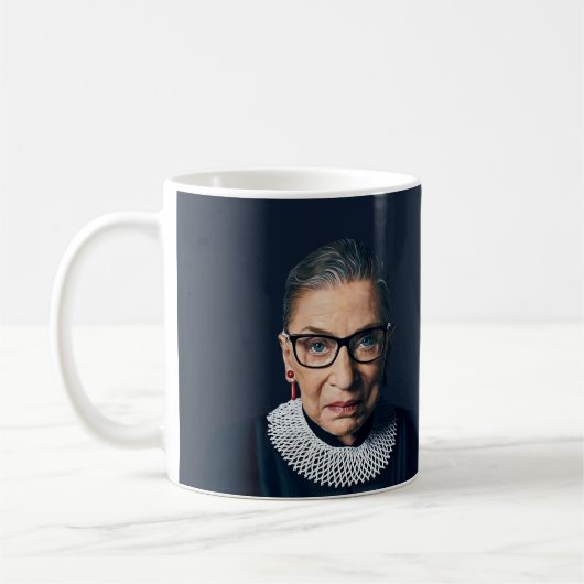 Ruth Bader Ginsburg Kaffeetasse (Links)