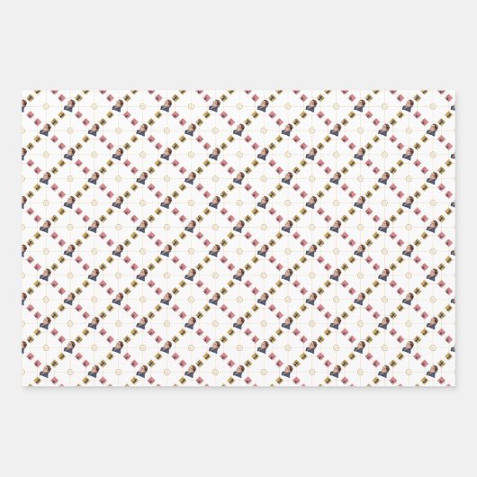 Ruth Bader Ginsburg - Kunstrechtsmuster Geschenkpapier Set (Vorderseite)