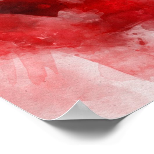 Ruth Bader Ginsburg Lächeln Wasserfarbportrait R Poster (Ecke)