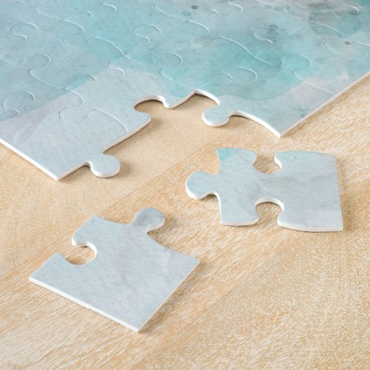 Ruth Bader Ginsburg Lächeln Wasserfarbportrait T Puzzle (Seite)