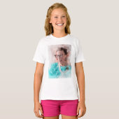 Ruth Bader Ginsburg Lächeln Wasserfarbportrait T T-Shirt (Vorne ganz)