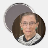Ruth Bader Ginsburg Magnet (Vorderseite/Rückseite)