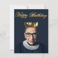 Ruth Bader Ginsburg mit Goldkrone