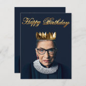 Ruth Bader Ginsburg mit Goldkrone (Vorne/Hinten)