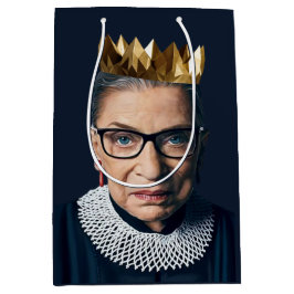 Ruth Bader Ginsburg mit Goldkrone Mittlere Geschenktüte
