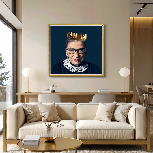 Ruth Bader Ginsburg mit Goldkrone Poster