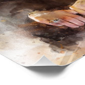 Ruth Bader Ginsburg mit Richter Robe Portrait Fotodruck (Ecke)