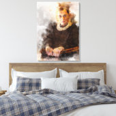 Ruth Bader Ginsburg mit Richter Robe Portrait Leinwanddruck (Insitu (Schlafzimmer))