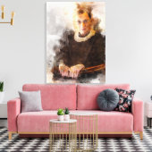 Ruth Bader Ginsburg mit Richter Robe Portrait Leinwanddruck (Insitu (Wohnzimmer))