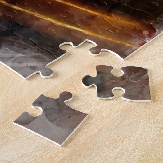 Ruth Bader Ginsburg mit Richter Robe Portrait Puzzle (Seite)