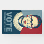 Ruth Bader Ginsburg Moderner Pop-Art-Vote-Banner Banner (Horizontal)