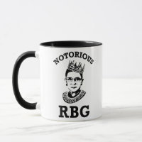 Ruth Bader Ginsburg Mug, RBG Womens, Notorious Rbg