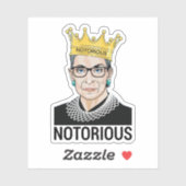 Ruth Bader Ginsburg, Notorious RBG Aufkleber (Blatt)