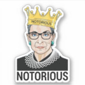 Ruth Bader Ginsburg, Notorious RBG Aufkleber (Vorderseite)