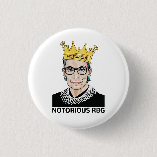Ruth Bader Ginsburg - Notorious RBG Button (Vorderseite)