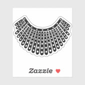 Ruth Bader Ginsburg Notorious RBG Collar Stickers Aufkleber (Blatt)