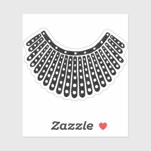 Ruth Bader Ginsburg Notorious RBG Collar Stickers Aufkleber (Blatt)