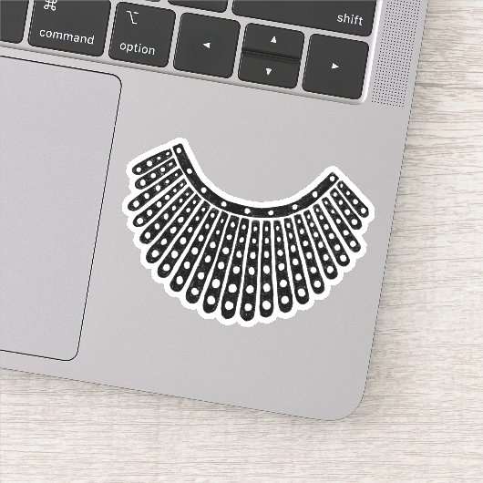 Ruth Bader Ginsburg Notorious RBG Collar Stickers Aufkleber (Detail)