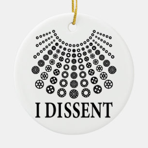 Ruth Bader Ginsburg, Notorious RBG, ich abweichend Keramik Ornament
