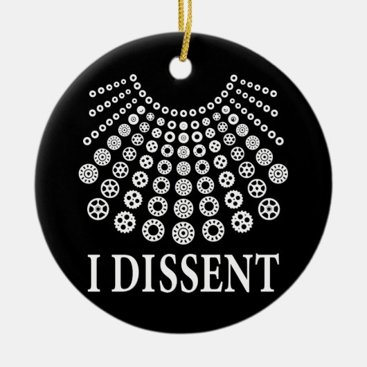 Ruth Bader Ginsburg, Notorious RBG, ich abweichend Keramik Ornament (Vorne)