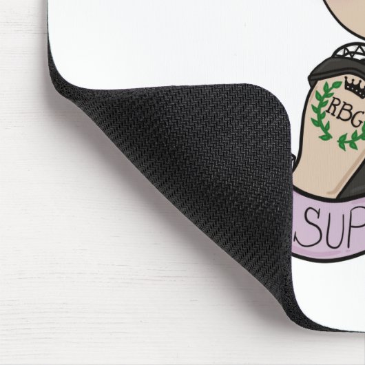 Ruth Bader Ginsburg, notorisches RBG Mousepad (Ecke)