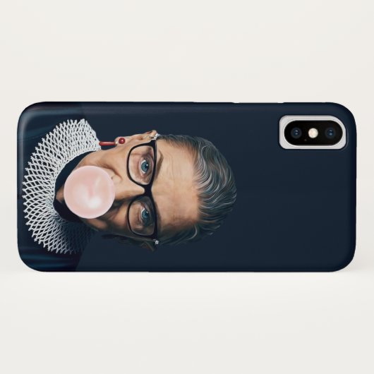 Ruth Bader Ginsburg Pink Bubble gum Case-Mate iPhone Hülle (Rückseite (Horizontal))