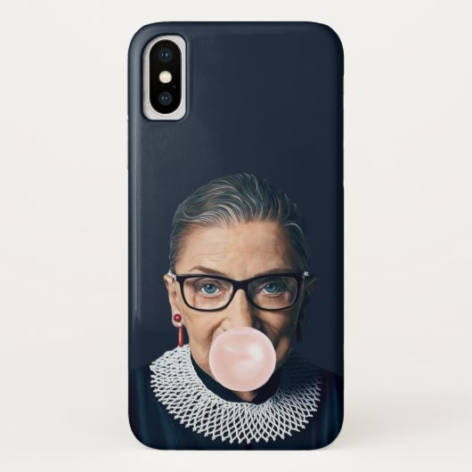Ruth Bader Ginsburg Pink Bubble gum Case-Mate iPhone Hülle (Rückseite)